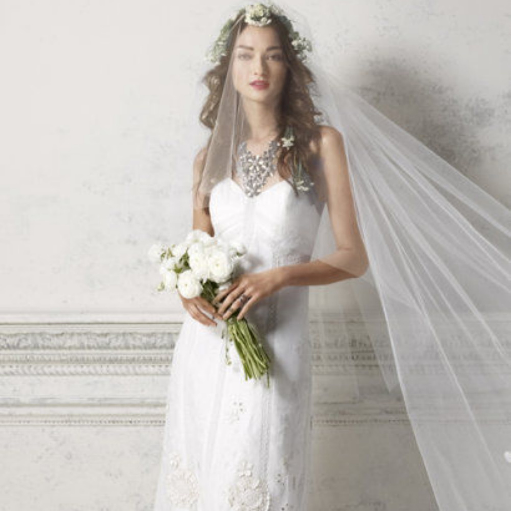Anthropologie BHLDN NEW Greenhouse Halter Gala Gown Sz 0 & 4